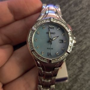Seiko Women's Diamond Solar Watch